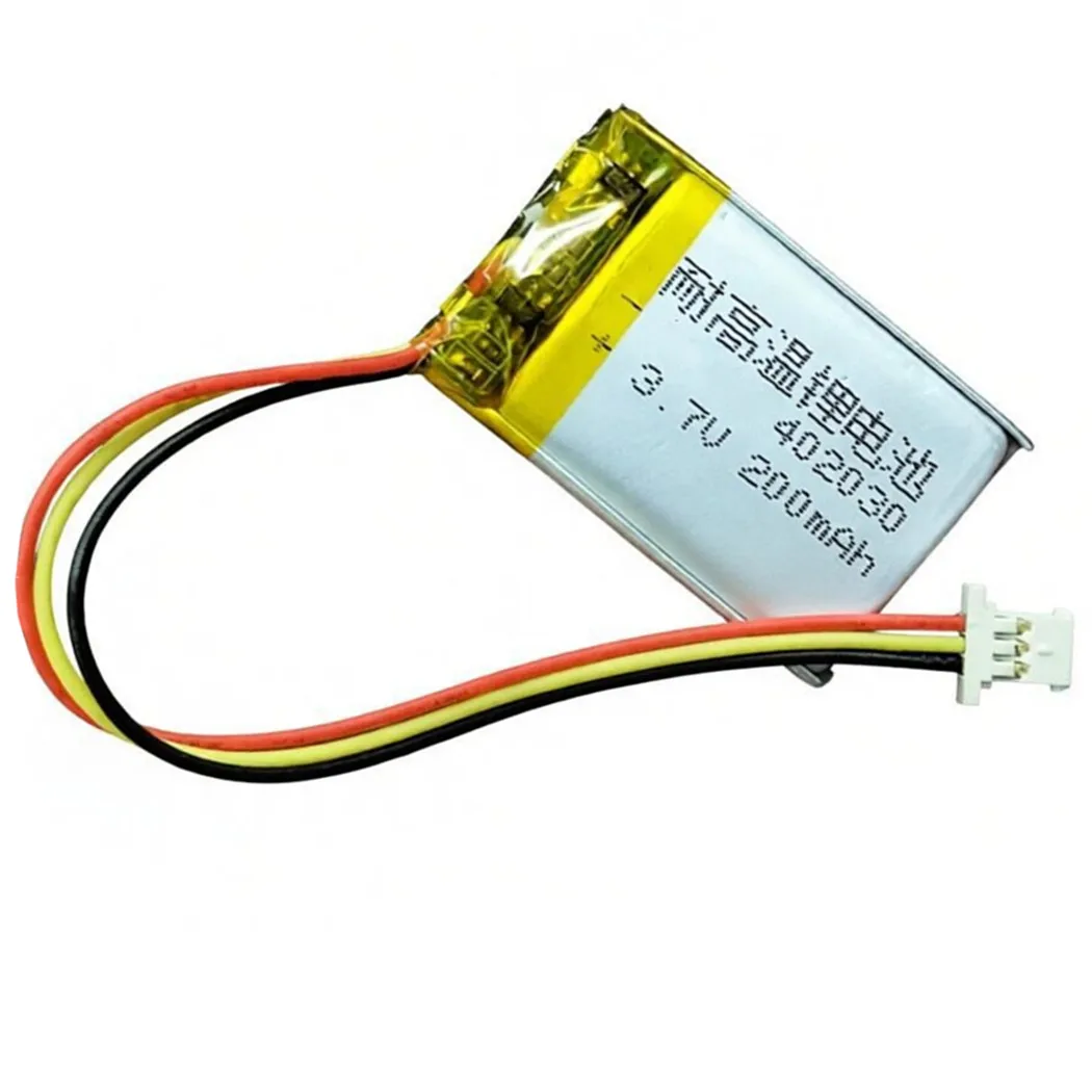 402030 3.7V 200mAh With Molex1.25 Ultra Thin 3P Plug Lithium Polymer Rechargeable Battery For MP3 MP4 Bluetooth Headset Speaker
