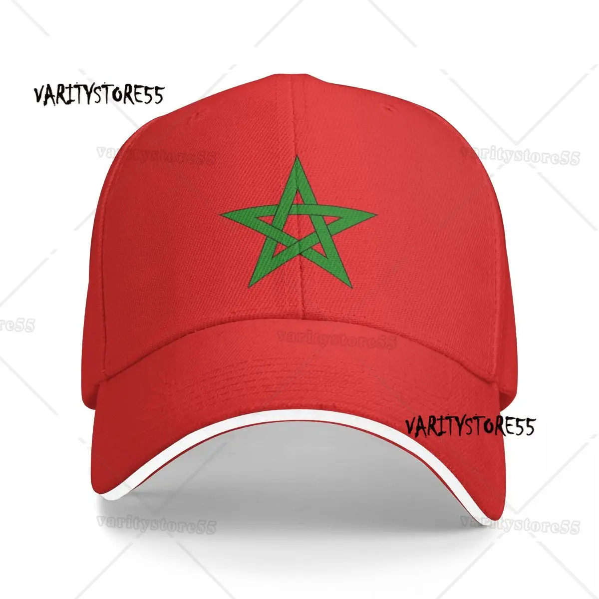 Morocco Flag Washed Men's Baseball Cap Outdoor Trucker Snapback Caps Dad Hat Golf Hats