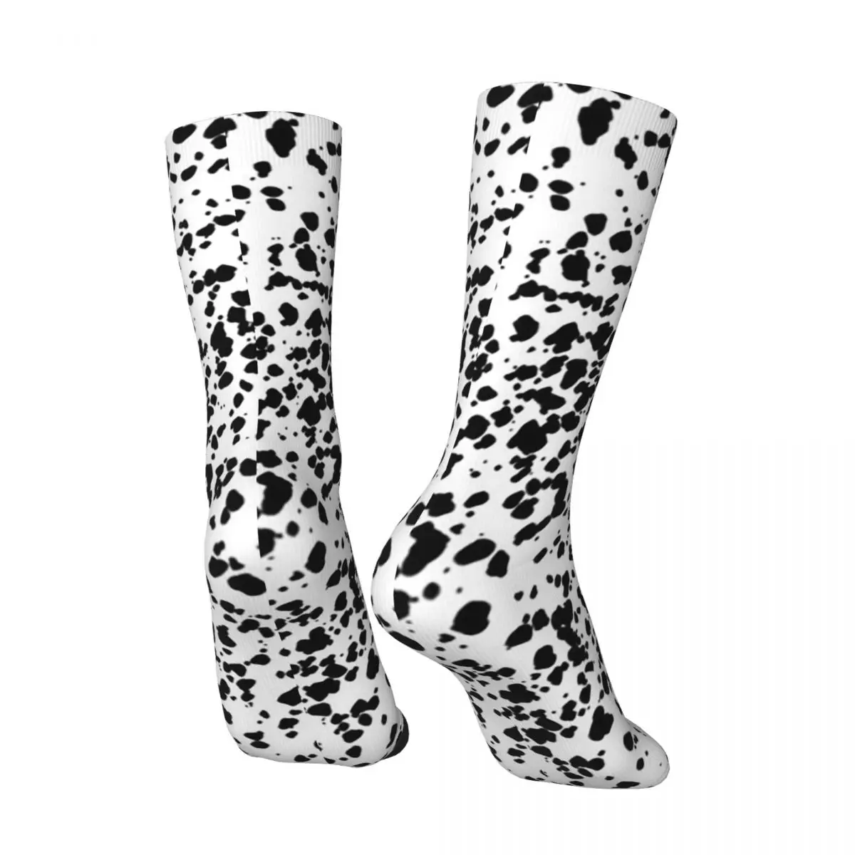 All Seasons Dalmatian Dog Texture Socks Harajuku Sport Middle Tube Socks Fashion Stockings for Men Women Valentine's Day Gifts