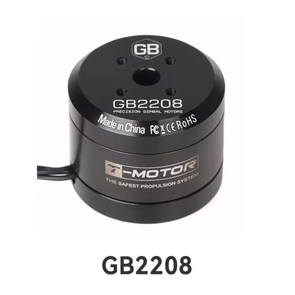 

T-MOTOR Gimbal Type GB2208 3-4S Brushless Motor KV128 For Security System Small Cogging Torque and Aerial photography