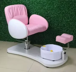 Cheap Pedicure Chair for Nail Spa Salon Furniture with Pedicure Sink Bowl Pink Black Color Manicure Pedicure Chair Spa Massage