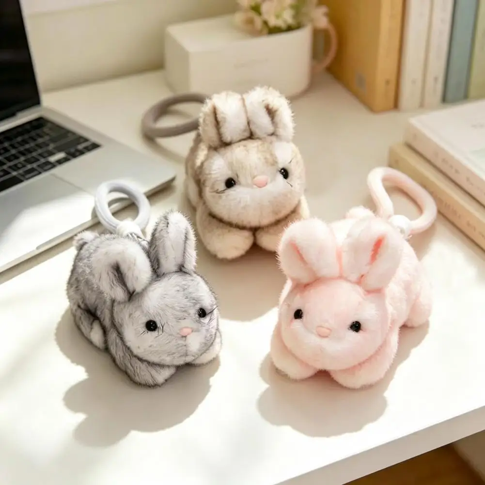 Scented Bunny Plush Keychain, Mini Rabbit Stuffed Animal with Fragrance Beads, Cute Soft Hanging Pendant for Bag Backpack