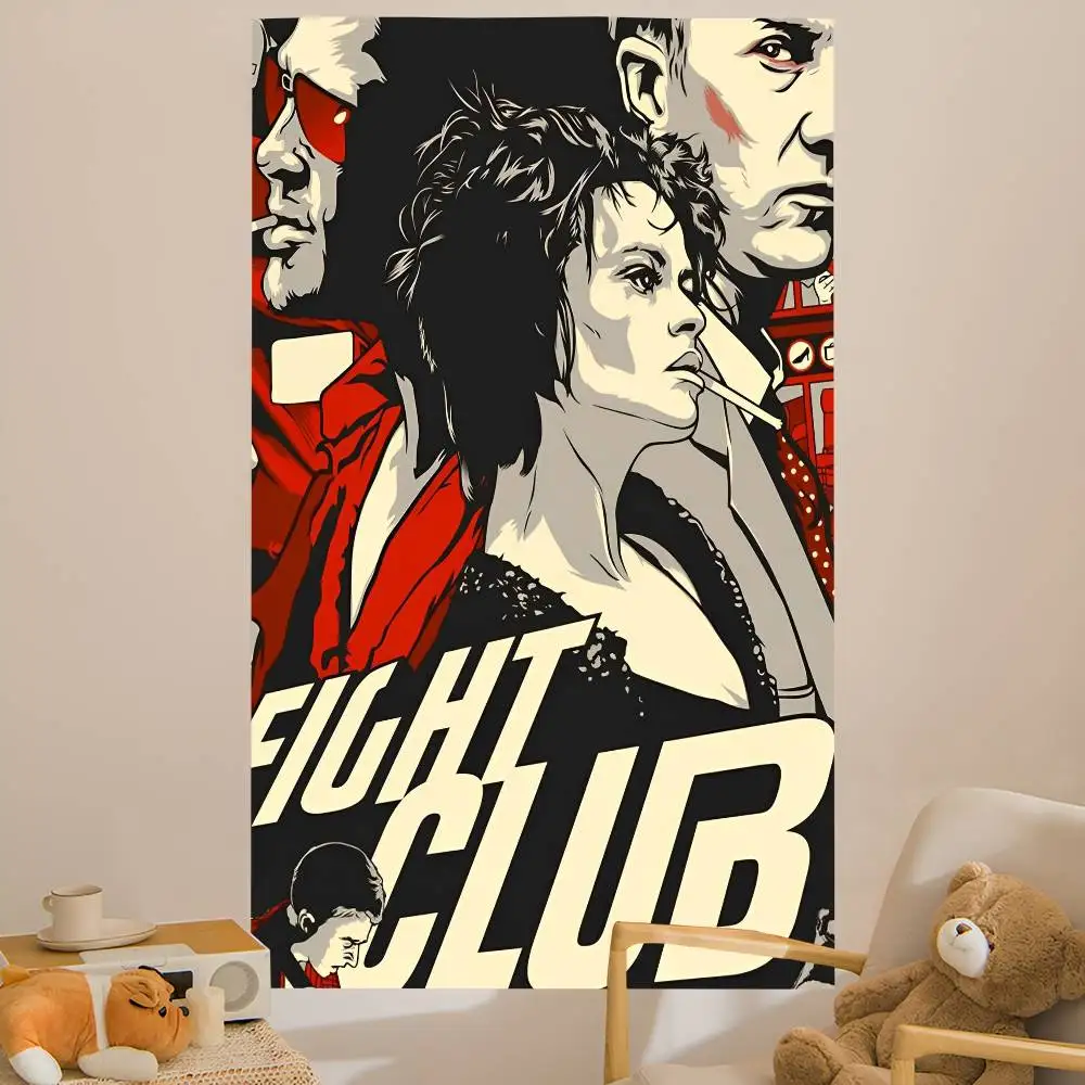 F-Fight C-Club Movie Cartoon Tapestry Bohemian Wall Tapestries Mandala Wall Hanging Sheets