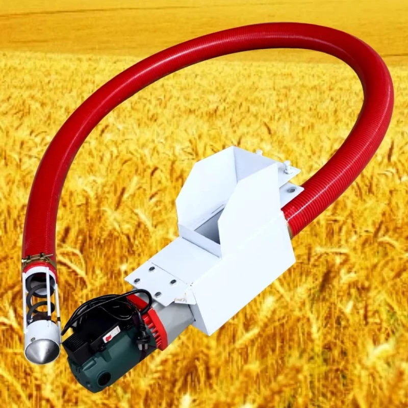 2.8kw Screw Grain Suction Vacuum Conveyor Wheat Corn Paddy Rice Sand Cement Powder Engine Pump