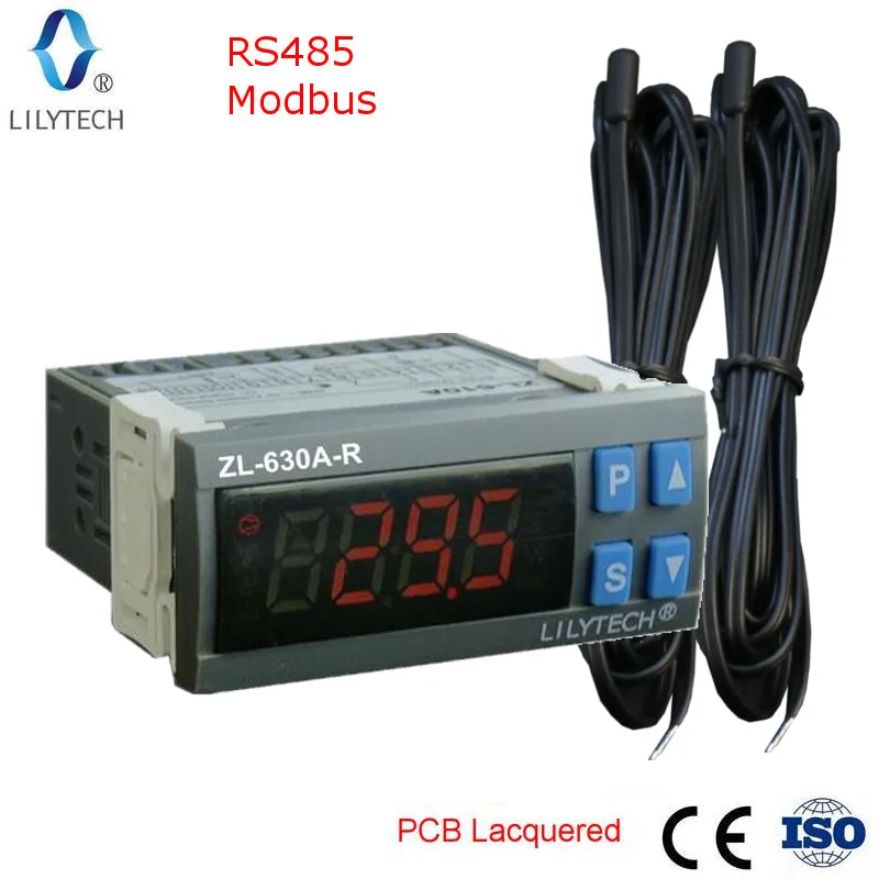 ZL-630A-R, Thermostat Modbus, Temperature Controller with Rs485, Cold Storage Controller Modbus, Lilytech