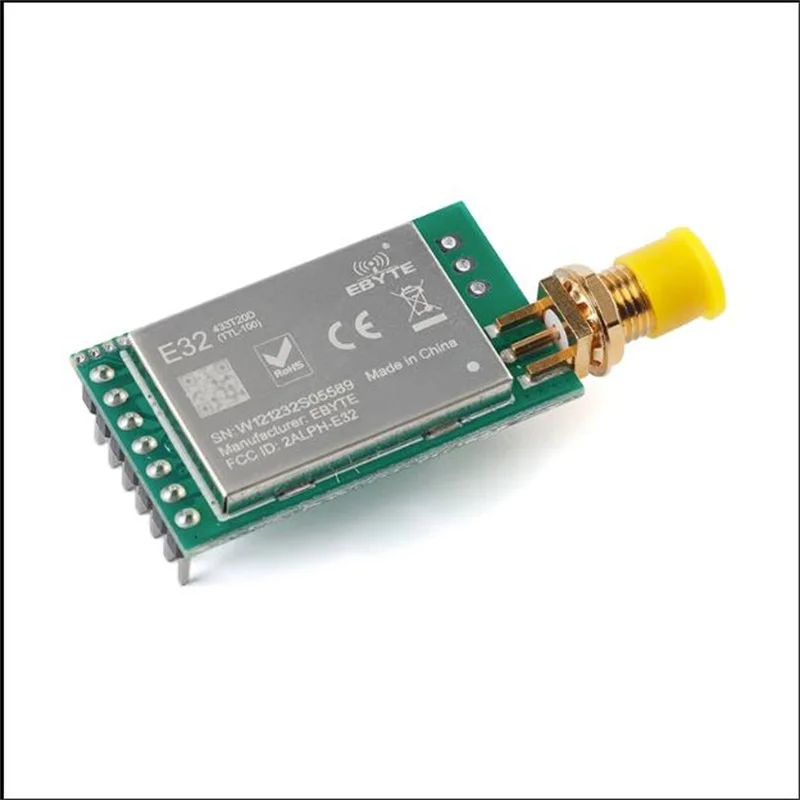 

SX1278 LoRa 433MHZ UART Wireless Serial Port Module SMA-K Antenna Interface