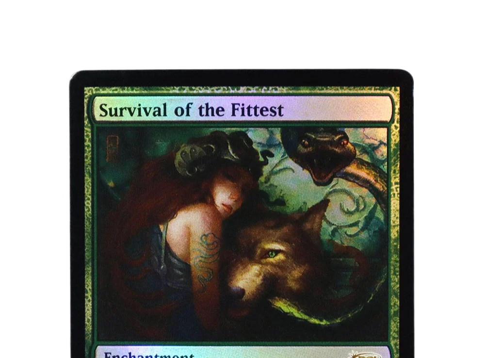 Survival of the Fittest TCG Magical Proxy Cards Game Schwarz Hochwertiges Proxy Gathering Board Spielspiel Sammelkarten