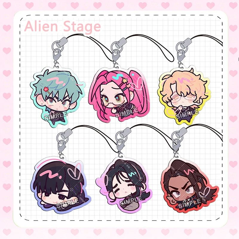 Anime ALIEN STAGE IVAN TILL Mizi Luka Cosplay porte-clés unisexe acrylique porte-clés porte-clés téléphone chaîne sac pendentif accessoires cadeau