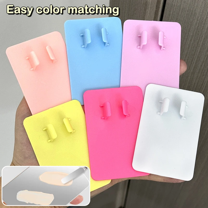 Colorful Palette Tray Mixing Ring Makeup Toner Spatula Liquid Mixing Foundation Cream Cosmetic Make Up Tool For Travel