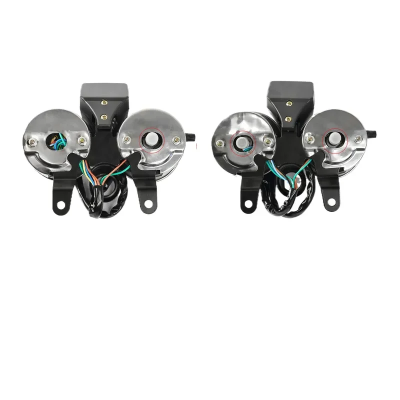 Motorcycle Instrument Cluster Assembly Compatible with Haojue GN125 Speedometer Tachometer Odometer Gauge
