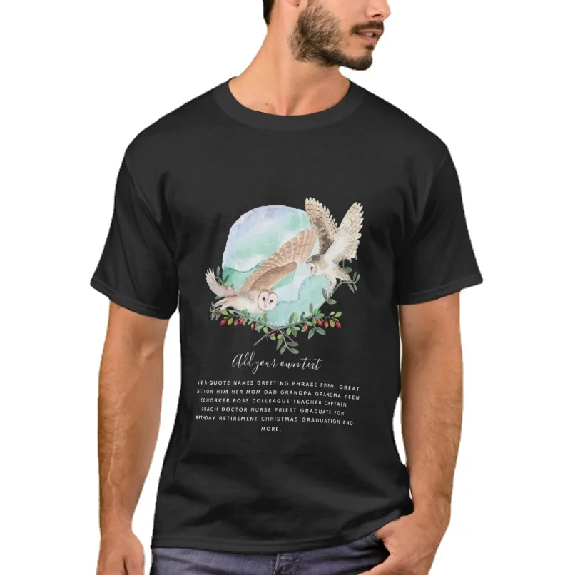 

Owls Spirit Guides - Friends Family Couples Gifts T-Shirt 100% Cotton O-Neck Summer Short Sleeve Casual Mens T-shirt Size S-3XL