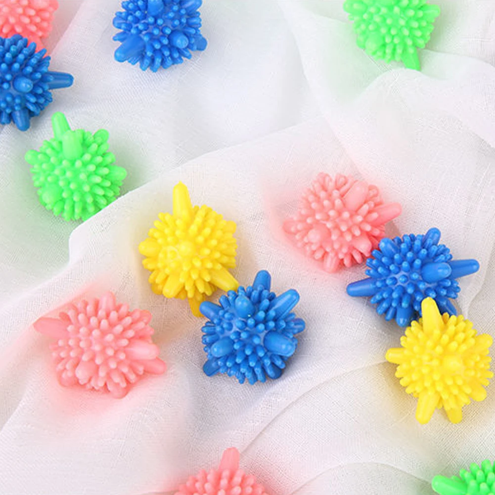 10pcs Laundry Balls Reusable Home Washing Machine Clothes Softener Starfish Shaped Remove Dirt Clean PVC Solid Laundry Balls