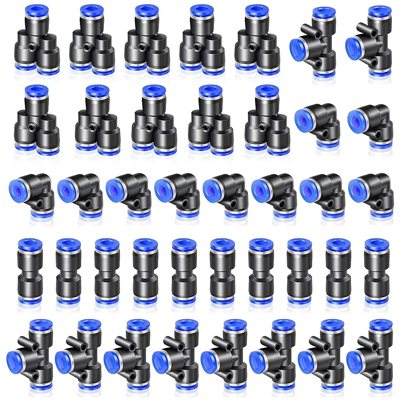 50/100/500/1000 Pcs PL Elbow Pneumatic Fitting PL4-01 PL6-M5 PL6-01 Air Hose Pneumatic Quick Release Connector Air Fittings