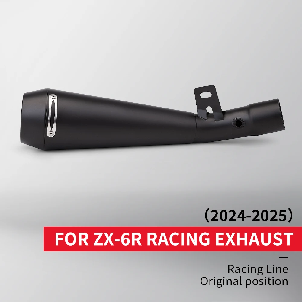 Slip On For Ninja ZX6R ZX-6R 2024-2025 Motorcycle Exhaust Modify Kit Line Escape Stainless Muffler with DB Killer