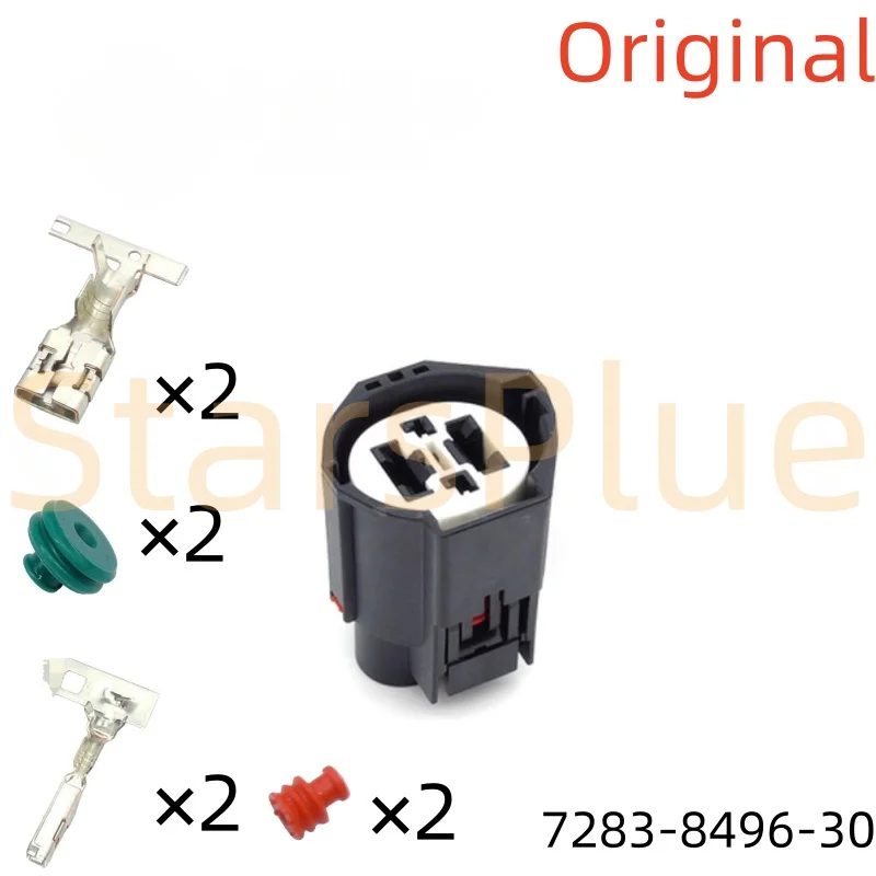 1-conjunto-4-pinos-7283-8496-30-7282-8496-30-conector-4p-060-375-preto-100-novo-original