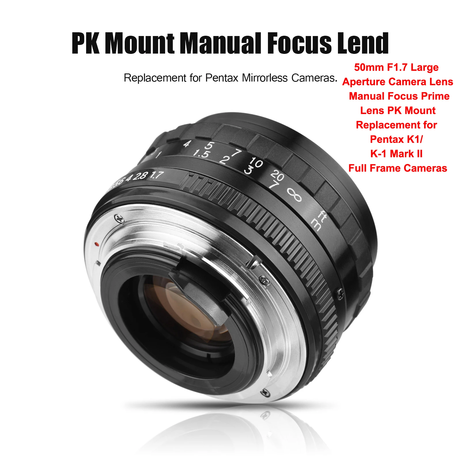 كبير كامل الإطار صورة MF عدسة الكاميرا 85 مللي متر EF جبل لكانون EOS/50 مللي متر PK جبل ل Pentax K1/ K-1 مارك الثاني كامل الإطار كاميرات