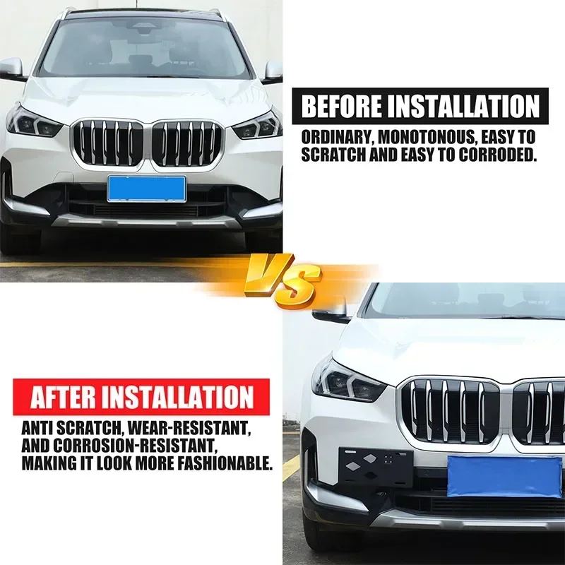 For BMW X1 U11 2023+ Car Front License Plate Side Mounted License Plate Holder Aluminum Alloy Auto Accessories