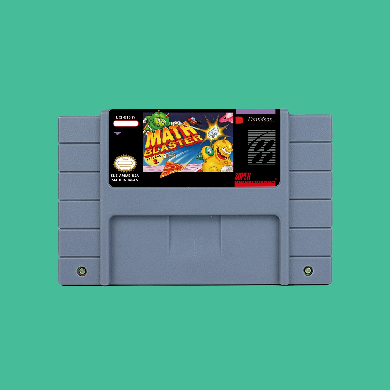 Action Game for Math Blaster - Episode 1  - USA or EUR version Cartridge available for SNES  Game Consoles