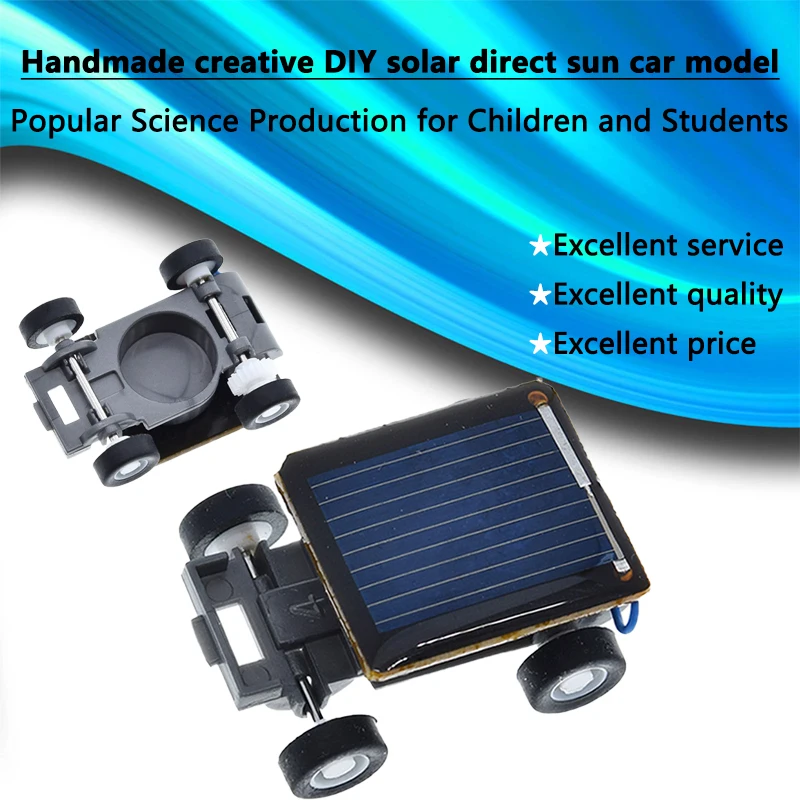 Children and students popular science handmade creative DIY solar direct sun car model