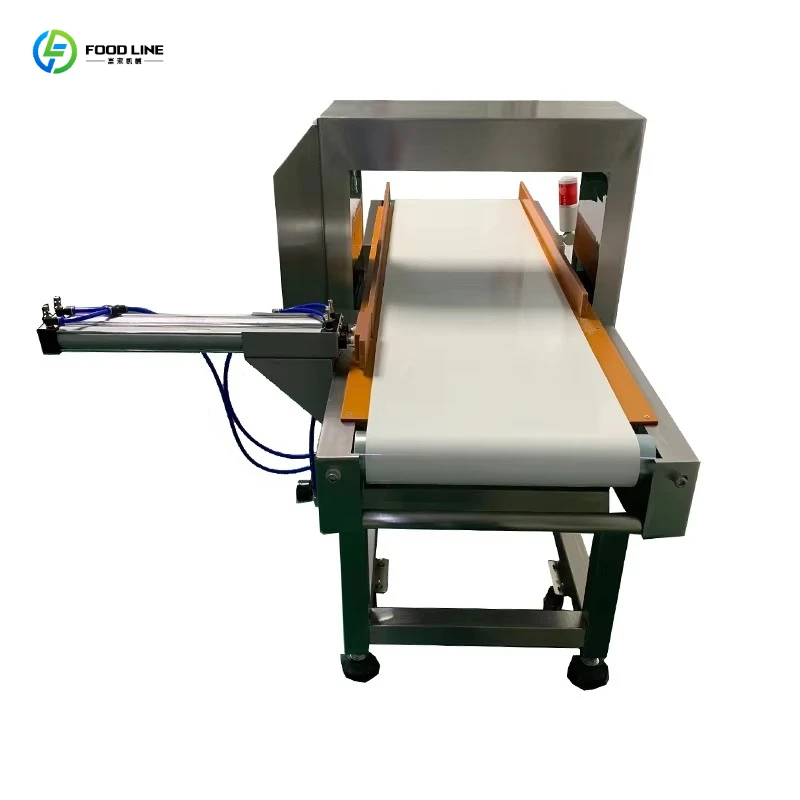 Food Metal Detector Stainless Steel Multi-Frequency Anti-Interference Auto Reject for Liquid Sauce Powder Granule Lines