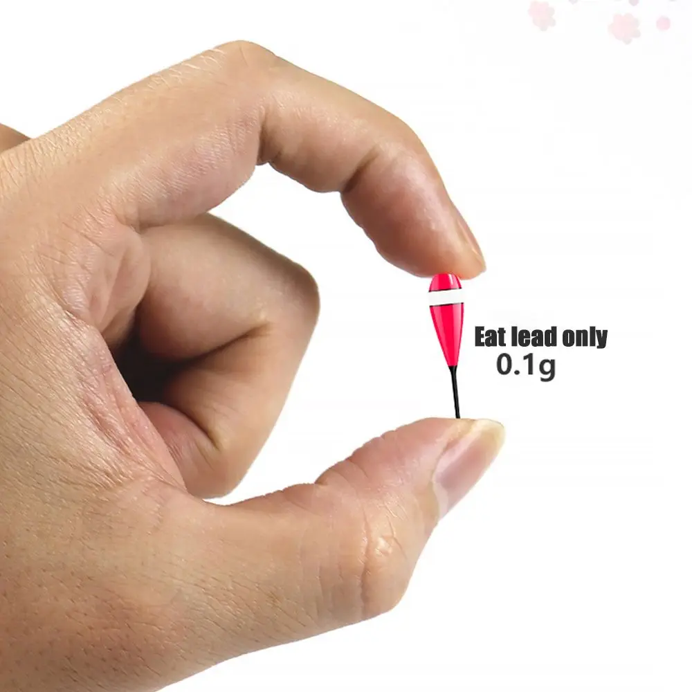 الروبيان المجموعة أحجام متنوعة تتقلب يطفو Bobbers الجليد الصيد إغراء تعويم مؤشر ضوء عصا يطفو