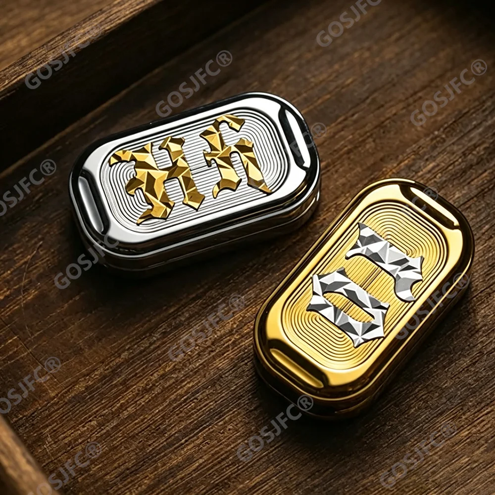 01EDC HH Shell Stainless Steel Push Slider Stress Relief Toy Fidget Toys For Adults Office Desk Accessories