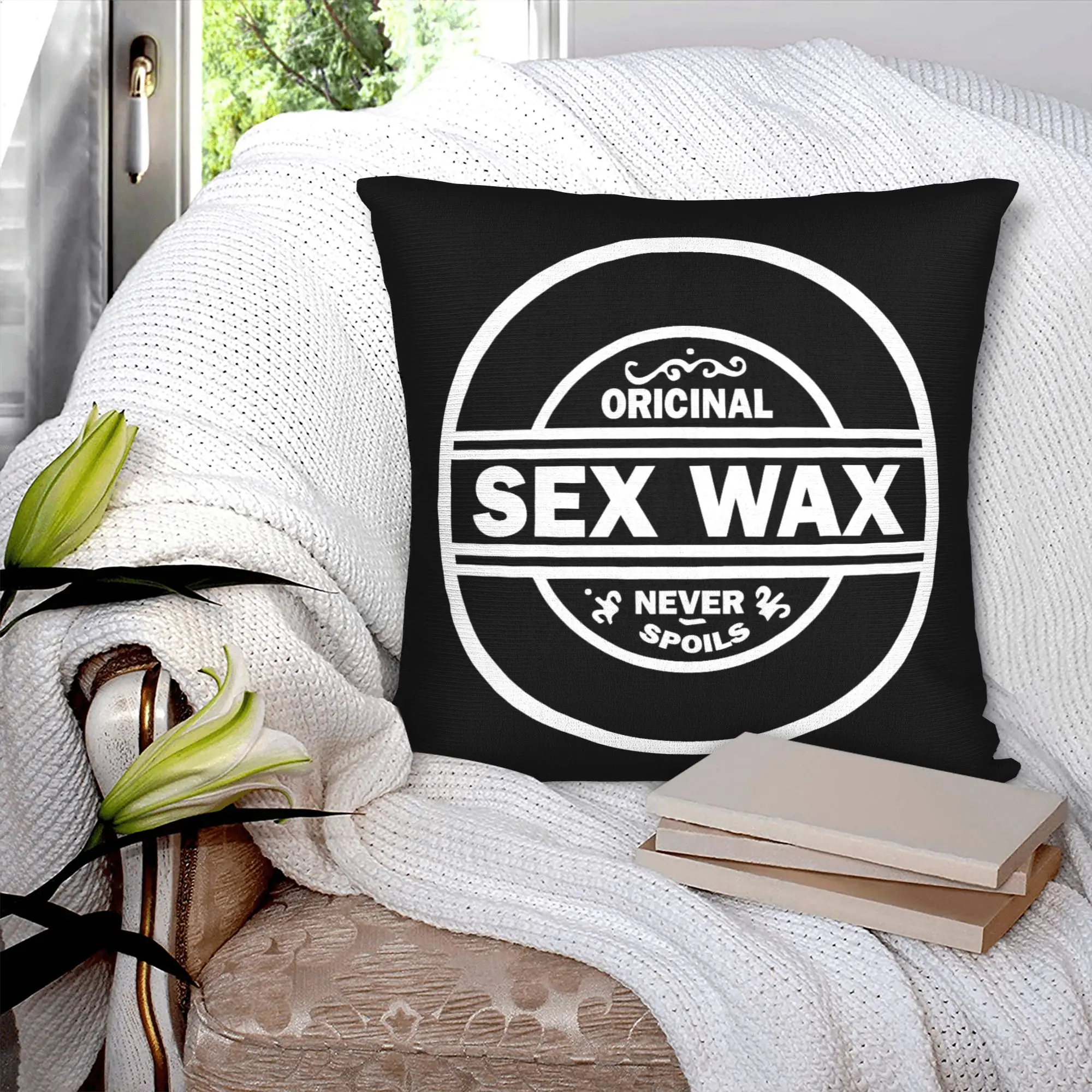 Mr Zogs  Sex Wax Cushion Covers Surfing Surf Gift Soft Modern Pillow Cases Decoration Salon