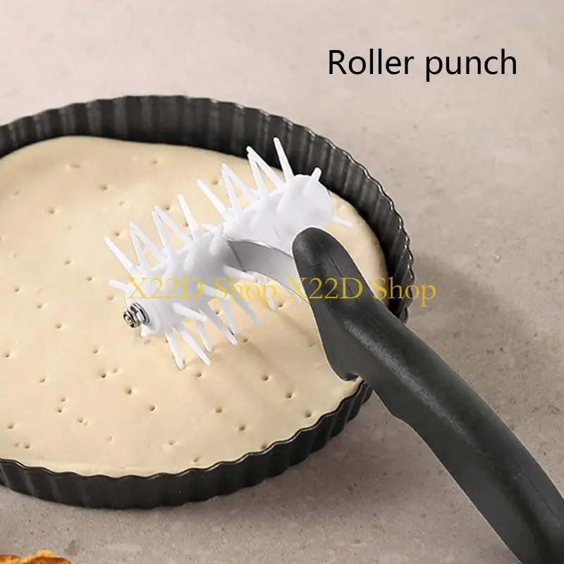 X22D Professional Pizza Dough Tool Dough Docker Roller Kitchen Pie Hole Maker #5