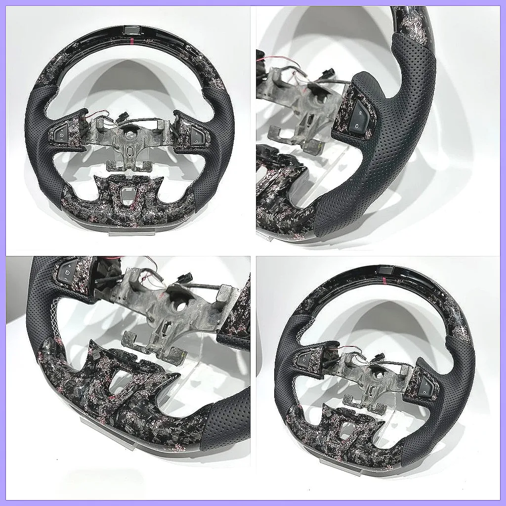 

Настраиваемый перфорированный руль со светодиодной подсветкой для 3/3 RS (розовый)