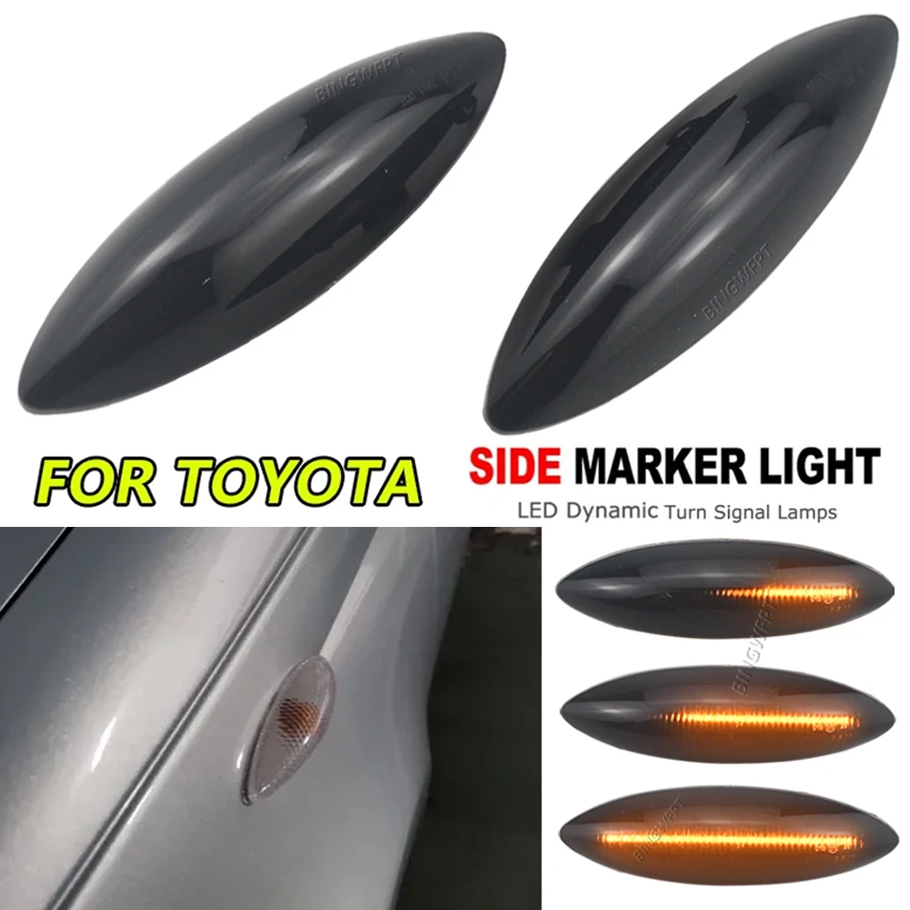 Luz de posición lateral de coche, luz de guardabarros, indicador de lámpara repetidora para TOYOTA Echo Vitz Yaris Hatchback 1999-2005