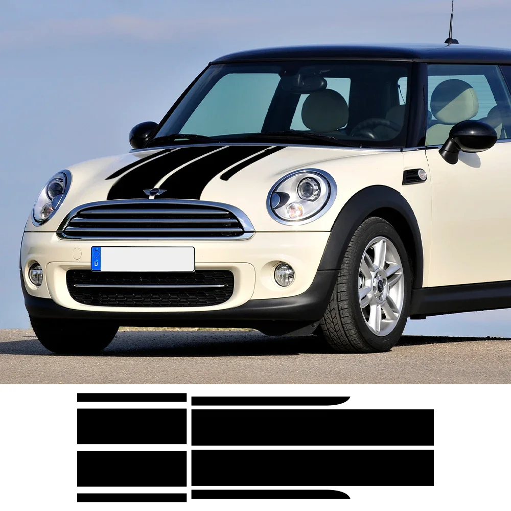 For MINI John Cooper Works F54 F55 F56 F60 R53 R56 R58 R59 R61 Car Hood Cover Trunk Stickers Vinyl Decals Kits Auto Accessories