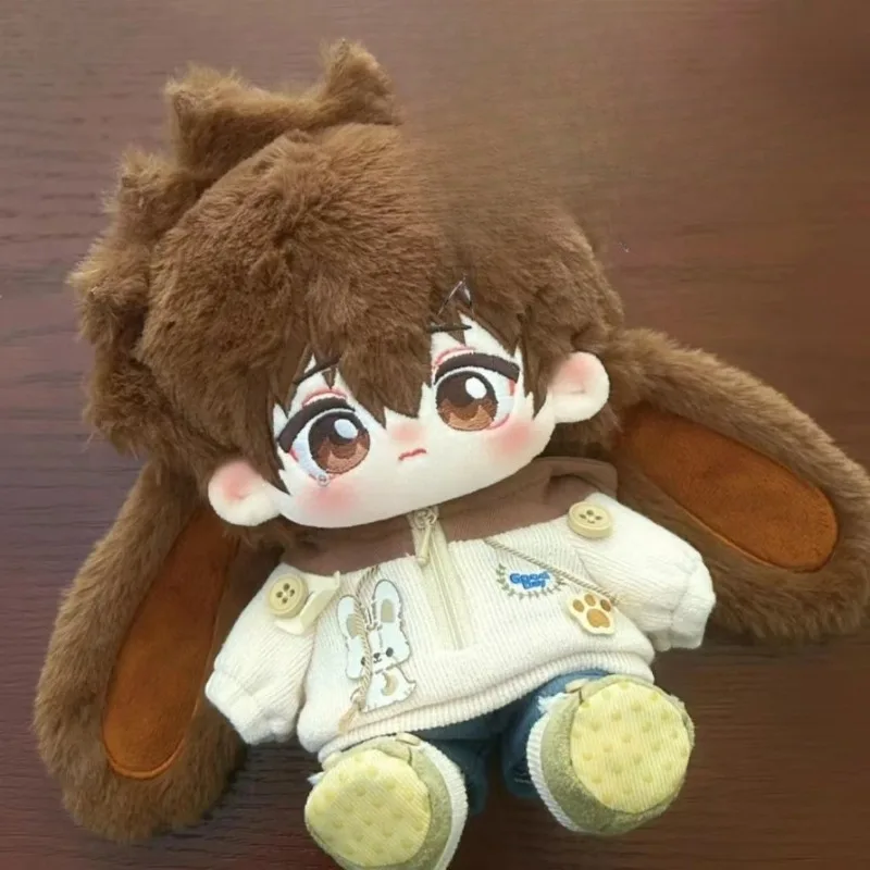 

20cm Anime Role Sawada Tsunayoshi Kawaii Cosplay Cotton Doll Body With Ears DIY Change Suit Soft Plushies Toy Figures Fans Gift