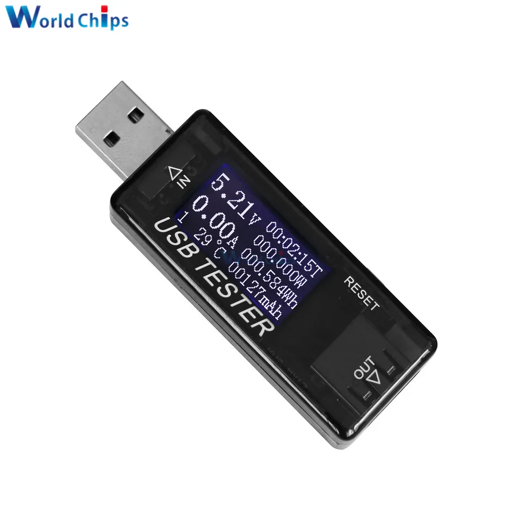 6/8/10 In 1 High Precision USB Charger Tester LCD Display Digital Voltmeter Ammeter Battery Capacity Tester Detector Power Meter