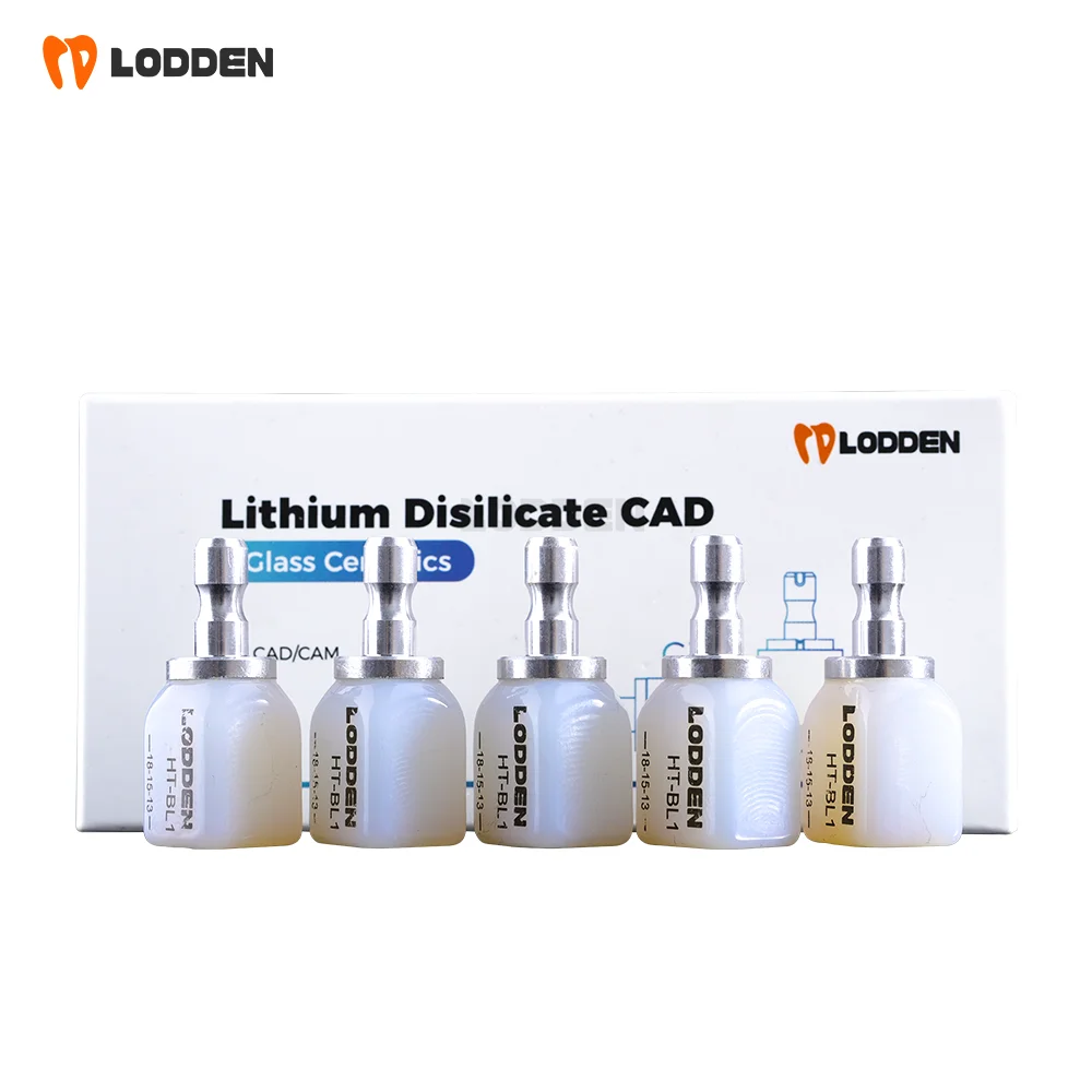 Lodden C14 HT Reines Kristall-Bernstein-Lithiumdisilikat-Glaskeramikblock CAD CAM Dentallabor-Material für Veneer-Restaurierungen – Detail 2