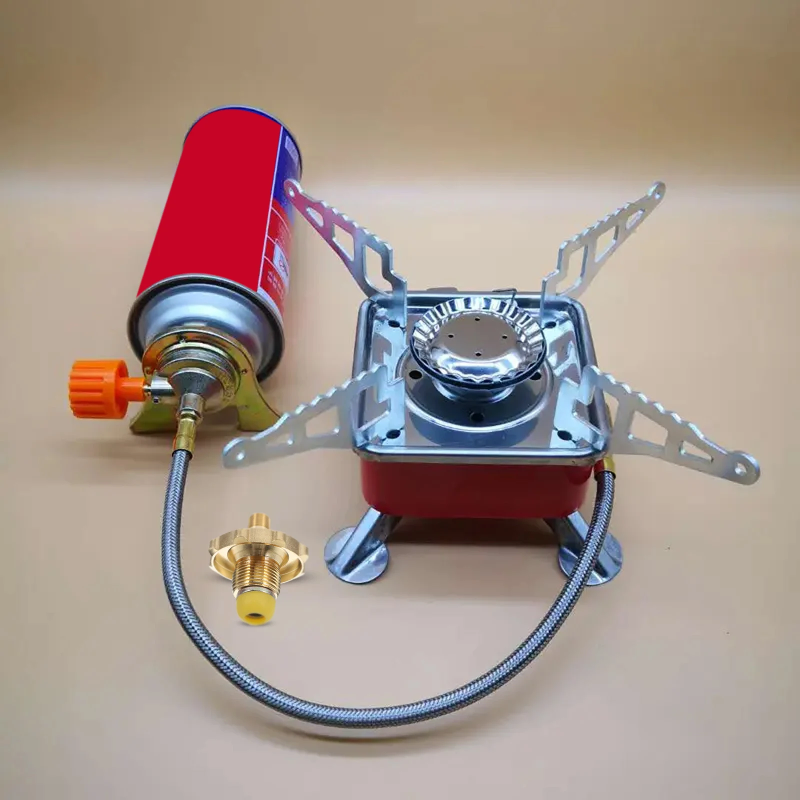 

Propane Gas Cylinder Tank Adapter Qcc1 For 1 Lb Disposable Cylinder Bbq Grill Heavy Duty Brass Connector Portable Propane