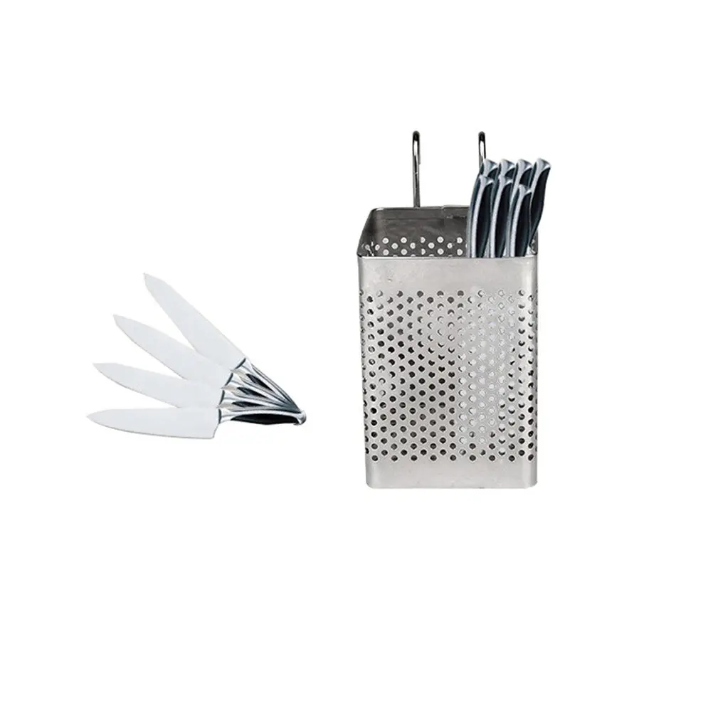 2Pcs Stainless Steel Chopstick Drying Rack Hanging Utensil Drainer Double Single Compartment Kitchen Tableware Holder Drainage