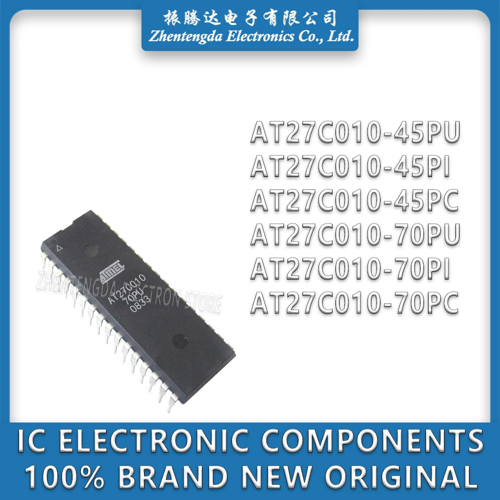 AT27C010-45PU AT27C010-45PI AT27C010-45PC AT27C010-70PU AT27C010-70PI AT27C010-70PC AT27C010 IC Chip DIP-32