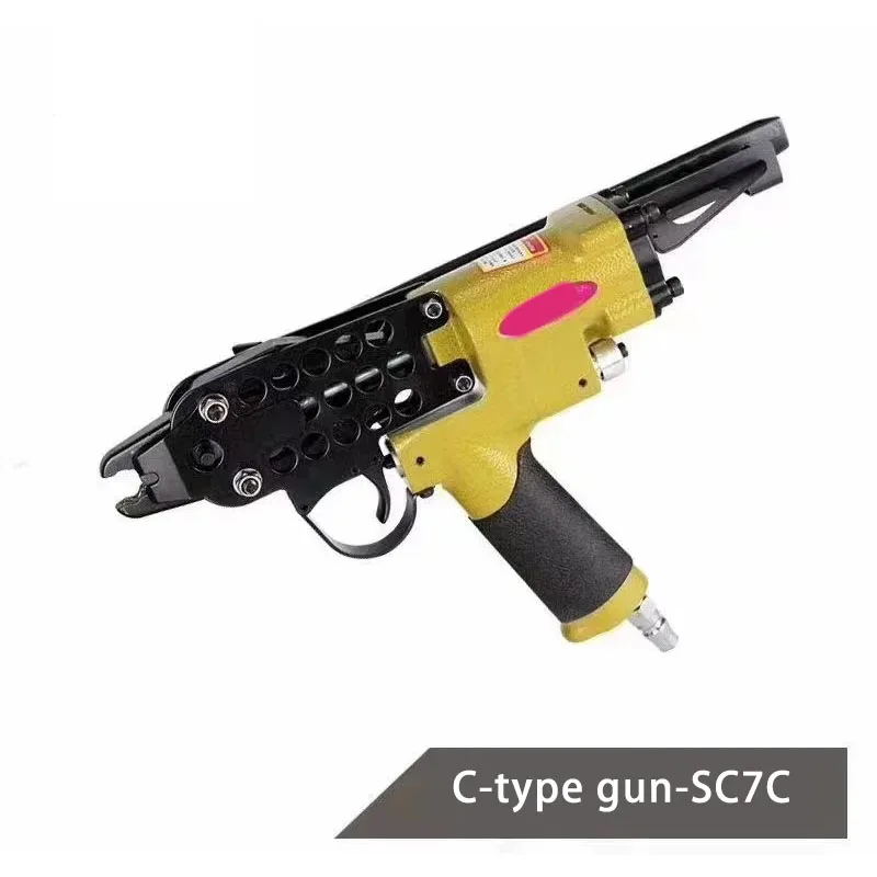 Fivela tipo c dedicada topneumática rede arma c24 fivela prego c17 pedra plástica rockery rede galvanizada prego