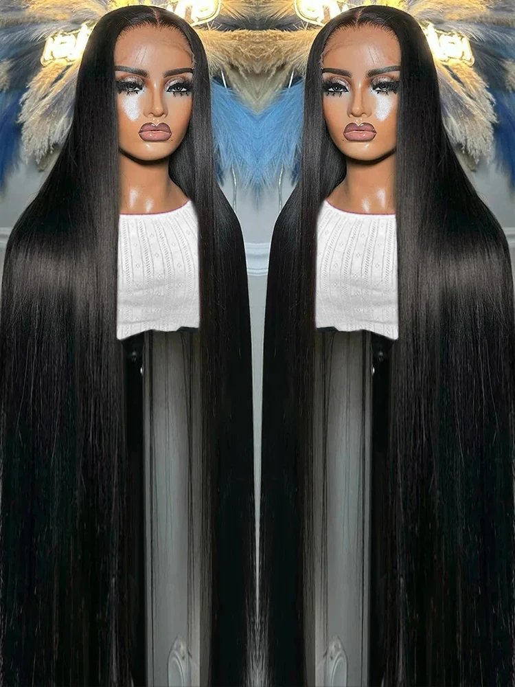 

30 40 Inch Straight 13x6 HD Lace Frontal Human Hair Wigs 13x4 Lace Front Wig Brazilian 100% Human Hair Wig Pre Plucked For Women