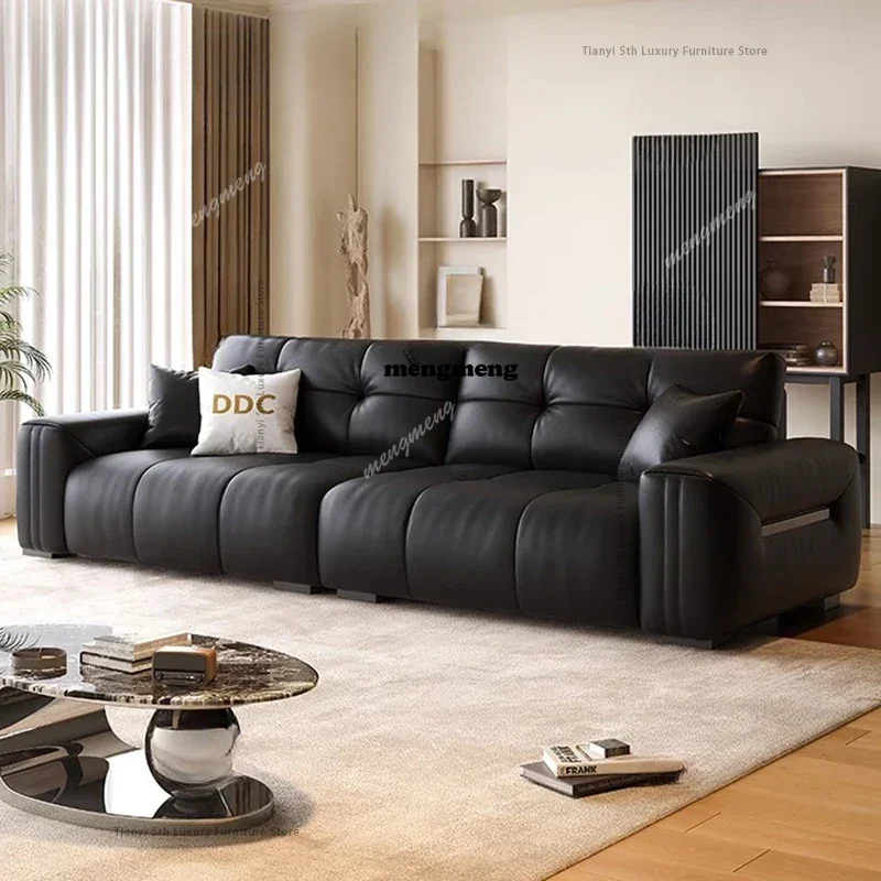 

Italian Minimalism Sectional Living Room Sofa Modern Smart Dermis Reclining Sofas Bed Home Furniture