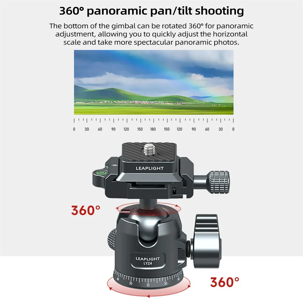 Tripod Ball Head Panoramic with 1/4\