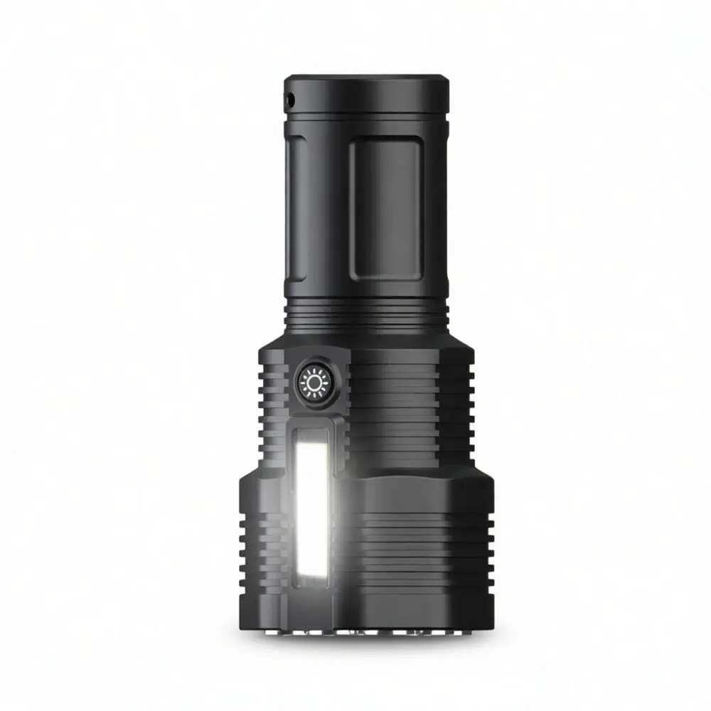 Powerful 12LED Flashlight High Brightness Rechargeable Handheld Torch Aluminum Alloy COB Side Light For Outdoor Camping Hiking