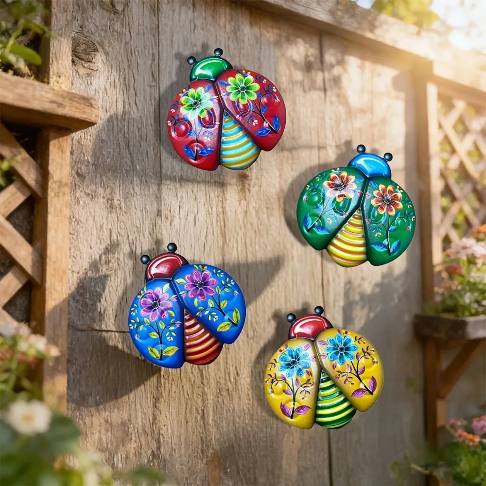 

Home Wall Decor Metal Bee Wall Decor Bee Garden Flower Wall Art Decorations Outdoor Bee Hanging Patio Decor