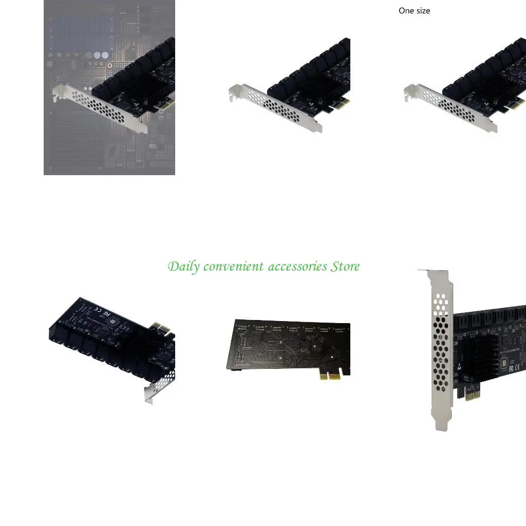 

97QB PCIE CARD 16 PORT III CONTROLLER CARD CARD 6 Гбит / с PCIE для контроллера хоста для майнинга Чиа
