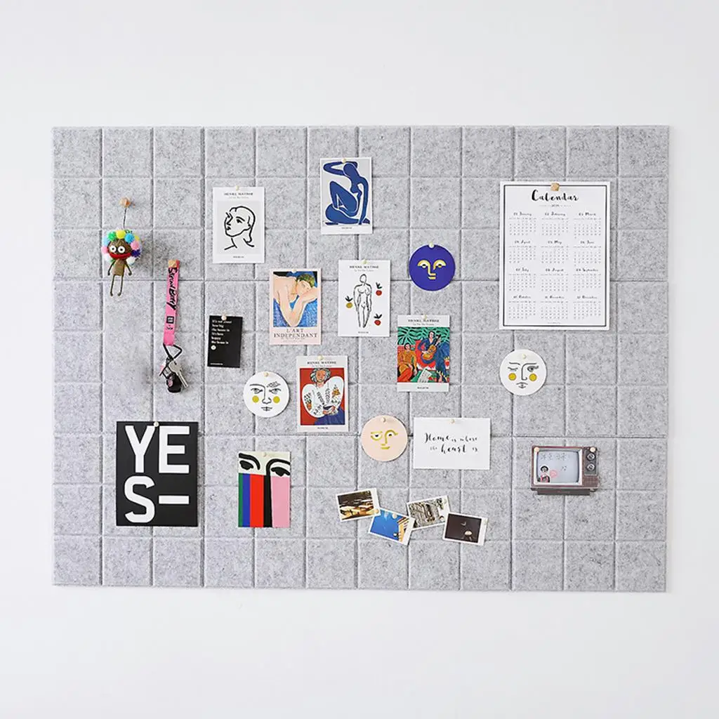 Frameless Cork Bulletin Board Tiles 12x12 for Wall Mounted Memo Board Decor Office Home