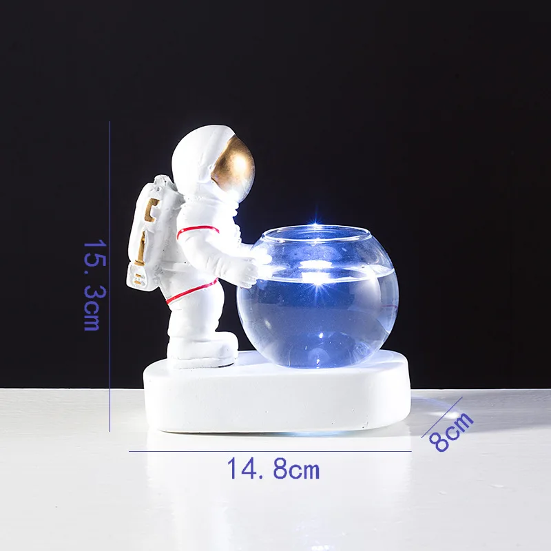 Luminous Spaceman Cocktail Cup Creative Bar Nightclub Party Mixed Wine Drink Glass Glowing Diver Molecular Smoking Cocktail Mug