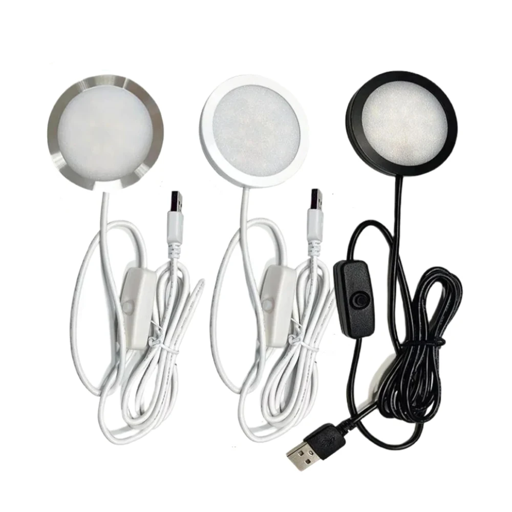 3W LED Under Cabinet Lights Display Case Shelf Counter Lighting Exhibition Cabinet Lamp 3000K 4000K 6000K With 5V USB Switch