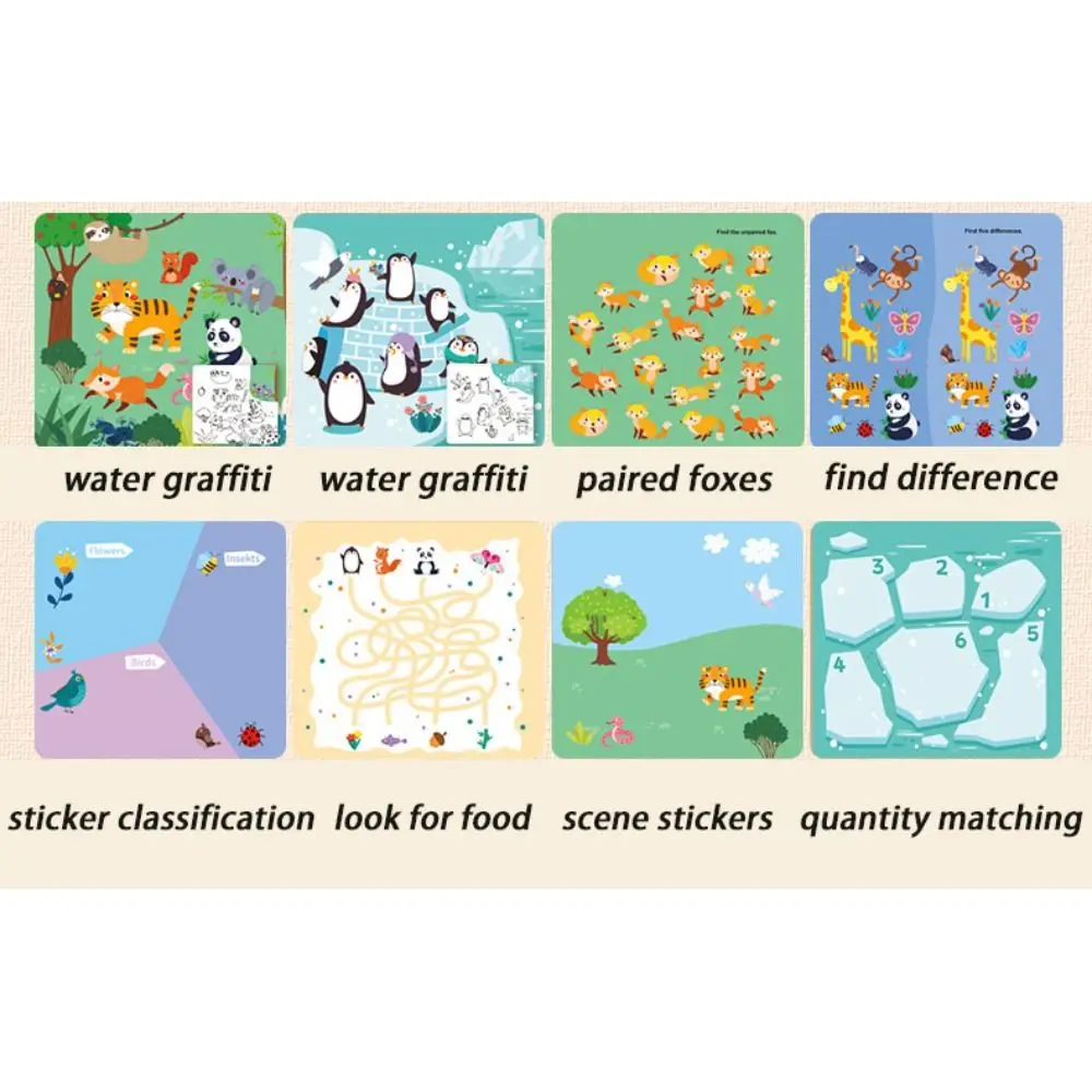 

Reusable Water Drawing Montessori Clear Water Color Graffiti Magic Water Drawing Book Water Drawing Environment Protection