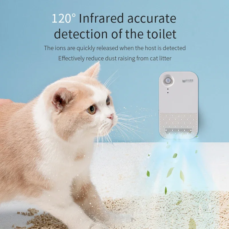 Xiaomi Youpin Smart Cat Odor Purifier For Cat Litter Box Refrigerator Deodorizer Pet Toilet Air Purifier Cat Litter Deodorant