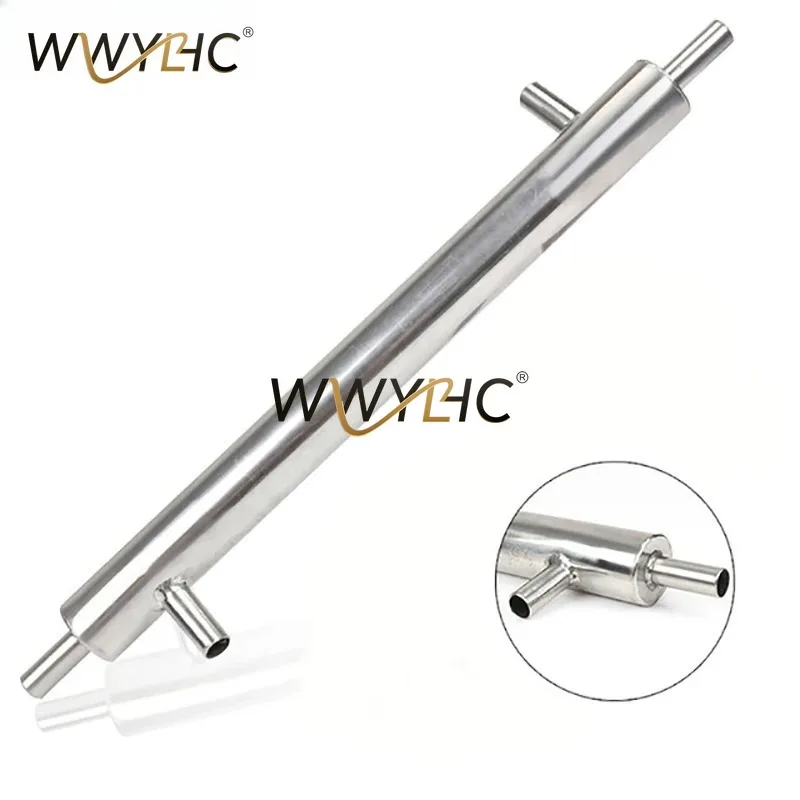 SS304 Double Layer Water Cooled Condenser 12mm Port Home Distilling Cooling Accessory